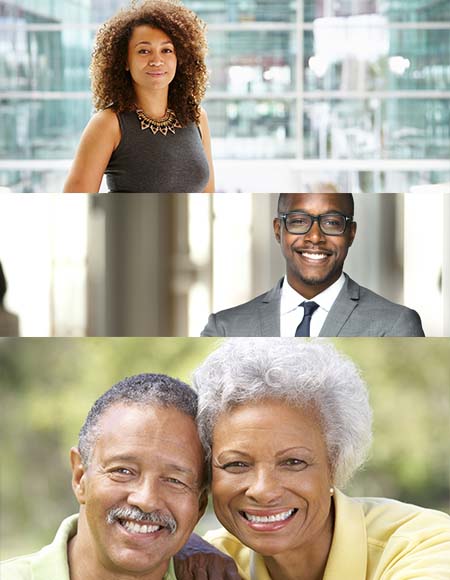 Woman, Man, and Older Couple